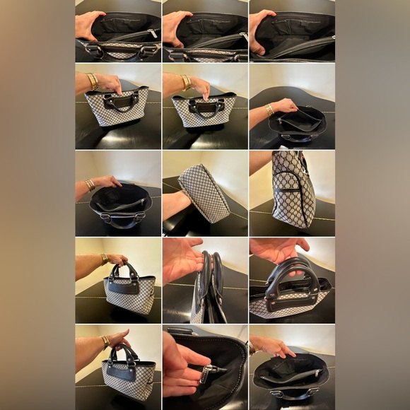 CELINE 80’S VINTAGE RETRO ICONIC COUTURE LUXURY AUTHENTIC RUNWAY MACADAM BAG - Picture 16 of 17